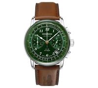 Zeppelin Reloj Para Hombre Lz 126 Los Ángeles (44 Mm), Esfera Verde Y 7614-4