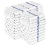 Zeppoli - Paños de Cocina clásicos Blancos, Paquete de 15 paños de Cocina 100% algodón Natural, 35,6 x 63,5 cm, paños de Bar