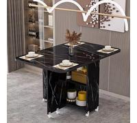 ZEQFEMKL Mesa de Comedor Plegable de Madera, Mesa de Comedor con Espacio de Almacenamiento, Mesa de Comedor retráctil para el hogar, Mesa abatible, mesas de Comedor de Esquina Plegables para Espacios