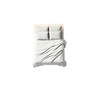 zer0bed, Sábana encimera para Cama de Matrimonio, Color Liso, 100% algodón, 260 x 290 cm, Blanca, sábana Plana, 1 Pieza (Solo sábana encimera)