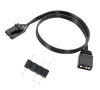 Zerabidpro - Cable adaptador RGB de 4 pines a 5 V para Corsair Commander Core e iCUE, conector ARGB de 3 pines, cable convertidor para dispositivos de iluminación LED RGB direccionables