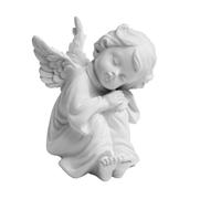 Zerabidpro Estatua de Querubín, Resina Blanca Estatua de Ángel de Oración, Decoración Angelical Estilo Europeo Clásico para Hogar y Oficina, para Regalos y Mesas, 6 cm de Altura