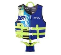 Zeraty Chaleco de Natación para Niños Pequeños con Correa de Ajustable Edad 1-9 años / 22-50 lbs (Azul, L(Age Recommend 6-9 Years))