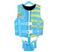 Zeraty Chaleco de Natación para Niños Pequeños con Correa de Ajustable Edad 1-9 años / 22-50 lbs (Dinosaurios, S(Age Recommend 1-3 Years))