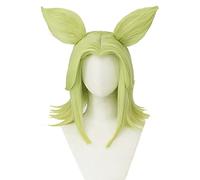 Zeri Cosplay Wig Game The Spark of Zaun Zeri Cosplay Women Green Short Zaun Firework Zeli Fake Hair with Ears