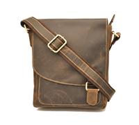 Zerimar Bandolera de Piel Auténtica - Diseño Elegante y Profesional para Uso Diario y Ocasional - Ultimas Unidades- Bandolera 28x7x23cm - Color Cuero viejo