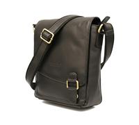 Zerimar Bandolera de Piel Auténtica - Diseño Elegante y Profesional para Uso Diario y Ocasional - Ultimas Unidades- Bandolera 28x7x23cm - Color Negro