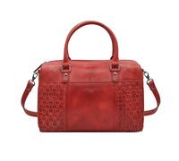 Zerimar | Bolso cuero autentico para mujer estilo casual | Bandolera mujer piel natural con múltiples compartimentos | Ideal para uso diario, viajes o trabajo | Color Rojo | Medidas 20X30X10 cm
