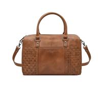 Zerimar | Bolso cuero autentico para mujer estilo casual | Bandolera mujer piel natural con múltiples compartimentos | Ideal para uso diario, viajes o trabajo | Color Cogñacidas 20X30X10 cm
