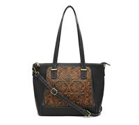 Zerimar Bolso Deco Mujer de Piel - Exclusivo y Casual - Cuero de calidad para Uso Diario y Ocasional - Ultimas Unidades-Medidas 24x11x30 cm negro