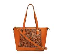 Zerimar Bolso Deco Mujer de Piel - Exclusivo y Casual - Cuero de calidad para Uso Diario y Ocasional - Ultimas Unidades-Medidas 24x11x30 cm tan