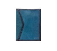 Zerimar - Funda de Portadocumentos Premium en Cuero Genuino - Tamaño 15x11,5 cm - Color Azul