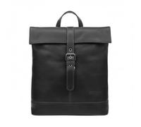 Zerimar | Mochila cuero autentico unisex estilo casual | unisex mochila piel natural con múltiples compartimentos | Ideal para uso diario, viajes o trabajo | Color Negro | Medidas 30X27X9 cm
