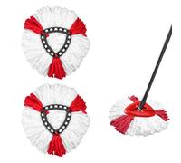 Zeripikfoasp 2 Piezas Cabezales de Fregona de Repuesto, Compatible con Vileda Turbo 2 en 1 Mop, Cabezal de Repuesto de Microfibra de Mopas, para Limpia tu Piso, Atrapa Fácilmente la Suciedad