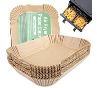 Zeripikfoasp 200 Piezas Papel Freidora Aire, Papel Air Fryer Cuadrado, Pape Freidora Aire Desechable Antiadherente, Accesorios para Freidoras Compatible con Cecotec/Masterpro/Ninja AF300EU/ AF400EU