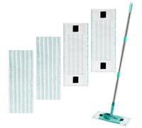 Zeripikfoasp 4 Piezas Funda de Recambio Compatibles con Leifheit Clean Twist M Ergo Micro Duo, Recambio de Fregona de Microfibra, Absorción de Agua Eficiente, Fuerte Descontaminación