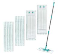 Zeripikfoasp 4 Piezas Mopas de Repuesto, Fregona de Microfibra Compatibles con Leifheit Profi XL Micro Duo/Profi XL Cotton Plus Mop, Juego de Cabezales, Repuesto para Fregona para Todo Tipo de Suelos