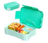 Zeripikfoasp Fiambrera 900ML, Lunch Box con Compartimentos Azul Bento Box Sin BPA, Fiambreras para Microondas y Lavavajillas Lonchera Hermetico para Escuela, Trabajo, Pícnic, Viajes