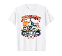 Zermatt Suiza Matterhorn Esquí de montaña Camiseta