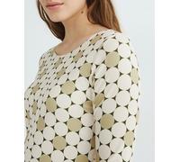 Zermatt Vestido estampado manga francesa. Verde 44