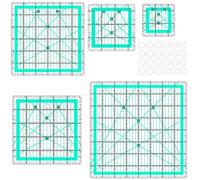 Zernblend 5 piezas regla para acolchado, regla grande, regla de patchwork, regla de costura (2,5/3,5/5/6/8 pulgadas)