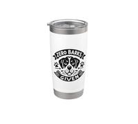 Zero Barks da un divertido humor a los amantes de los perros Vaso térmico de acero inoxidable de doble pared
