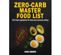 Zero-Carb Master Food List: 350 Clean Ingredients for Keto and Carnivore Eating