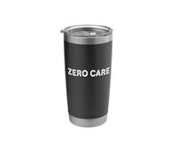 ZERO CARE - Camiseta con estampado urbano minimalista y urbano Vaso térmico de acero inoxidable de doble pared