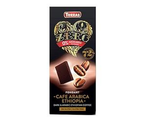 Zero choco negro 72% cacao café arábica etiopía 100 g (Chocolate - Café)