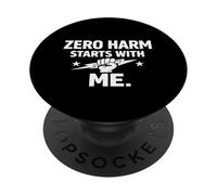 Zero Daño Comienza Conmigo - Regalo Motivacional de Cultura de Seguridad PopSockets PopGrip Adhesivo