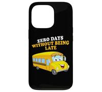 Zero Days Without Being Late - School Bus Driver Graphic Carcasa para iPhone 13 Pro