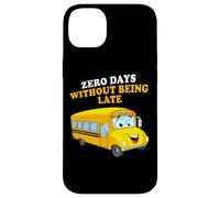 Zero Days Without Being Late - School Bus Driver Graphic Carcasa para iPhone 14 Plus