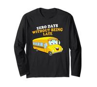 Zero Days Without Being Late - School Bus Driver Graphic Manga Larga