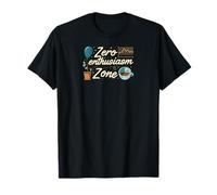 Zero Enthusiasm Zone Funny Lazy No Energy Camiseta