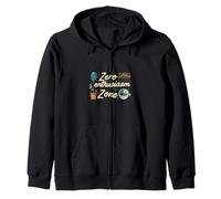 Zero Enthusiasm Zone Funny Lazy No Energy Sudadera con Capucha