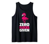 Zero Flocks Given Flamenco Rosa Humor sarcástico Camiseta sin Mangas