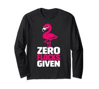 Zero Flocks Given Flamenco Rosa Humor sarcástico Manga Larga