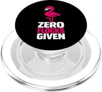 Zero Flocks Given Flamenco Rosa Humor sarcástico PopSockets PopGrip para MagSafe