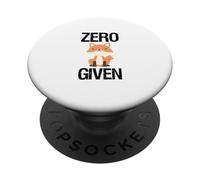 Zero Fox Given | Regalo con Texto en alemán Nature Depredador Bosque Zorro PopSockets PopGrip Adhesivo