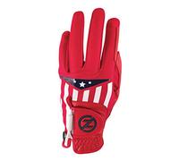 Zero Friction Guante de golf Cabretta de piel para hombre, edición limitada, para mano izquierda, color rojo