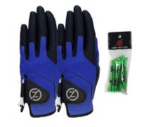 Zero Friction Guantes de Golf para Mano Izquierda Unisex para jóvenes, 2 Unidades, Talla única, Color Azul