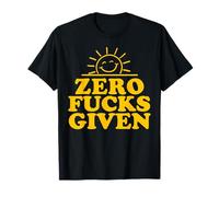 Zero Fucks Given Funny Sarcastic Sunshine Camiseta
