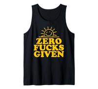 Zero Fucks Given Funny Sarcastic Sunshine Camiseta sin Mangas
