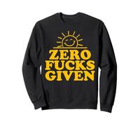 Zero Fucks Given Funny Sarcastic Sunshine Sudadera