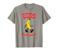 Zero Fucks Given Lindo Divertido Ingenioso Sin disculpas Banana Camiseta