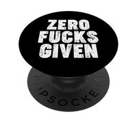 Zero Fucks Given PopSockets PopGrip Adhesivo