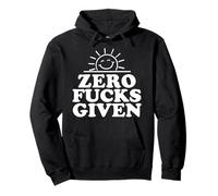 Zero Fucks Given Sarcástico Sol Divertido Sudadera con Capucha
