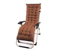 Zero Gravity Patio Lounger Chair Silla Plegable Sillones reclinables al aire libre Beach Lawn Camping Portable Chair Support 200 kg (color: with Brown Cotton)