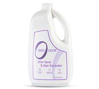 Zero Odor Eliminador de olores de arena - Tecnología molecular patentada - Seguro para mascotas y funciona en todo tipo de arena, recambio de 64 onzas