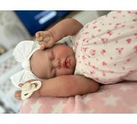 Zero Pam 48 CM Bebes Reborn Muñecas Niña Bebe Reborn Realista Gordito Y Encantador Muñeca Reborns con Cuerpo De Tela Suave Bebes Recien Nacidos Muñecas para Niñas